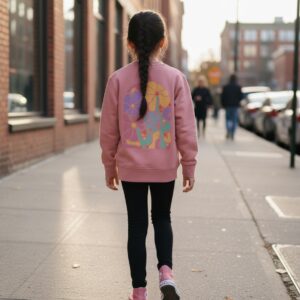 SUDADERA COLLAGE ARCADA BACK - ROSA VINTAGE
