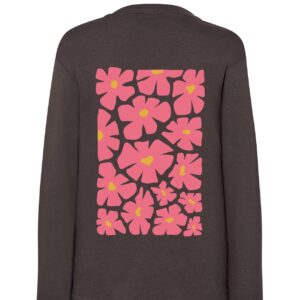 CAMISETA FLORES GRANDES BACK - GRAFITO