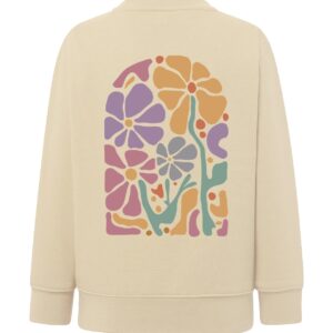 SUDADERA COLLAGE ARCADA BACK - CREMA